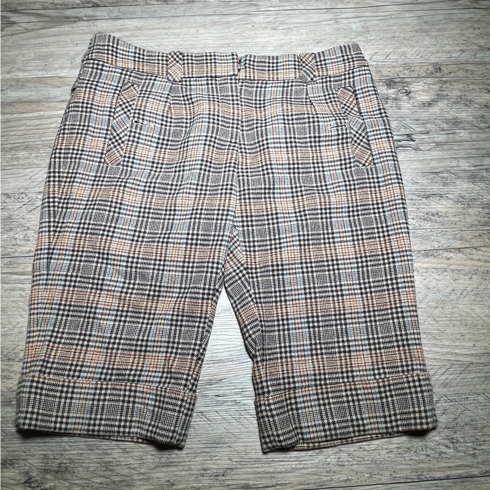 Anthropologie Taikonhu Wool Blend Plaid Shorts SZ: 8